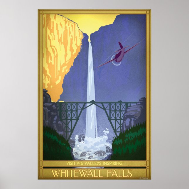 Poster Illustration de Whitewall Falls (Devant)