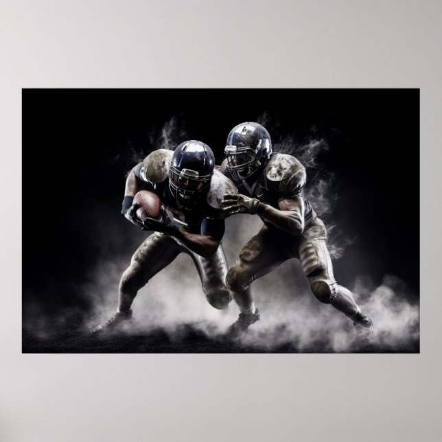 Poster Illustration des joueurs de football (Devant)