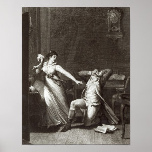 Poster Illustration 'des peines de Werther