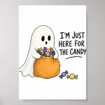 Illustration d'Halloween Fantôme juste ici pour le