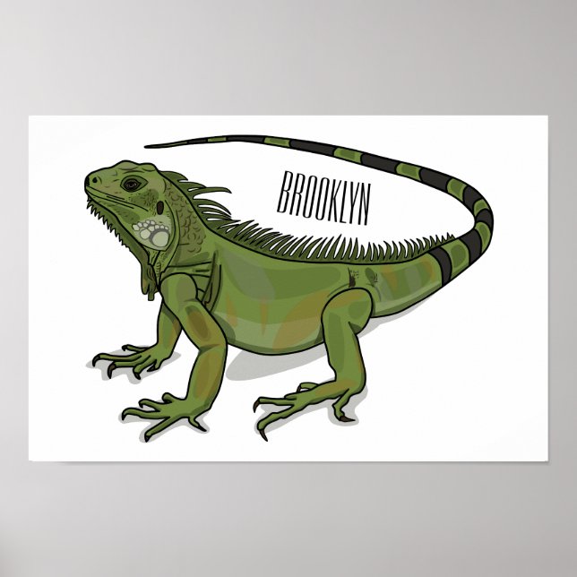 Poster Illustration d'Iguana (Devant)