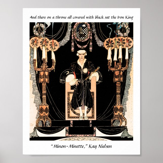 Poster Illustration du conte de fées Iron King par Kay Ni (Devant)