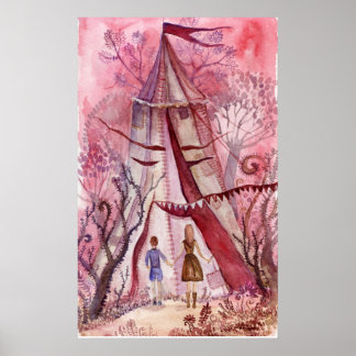 Poster Illustration du livre de Neil Gaiman