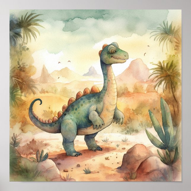 Poster Illustration du livre d'histoire de l'aquarelle Cu (Devant)