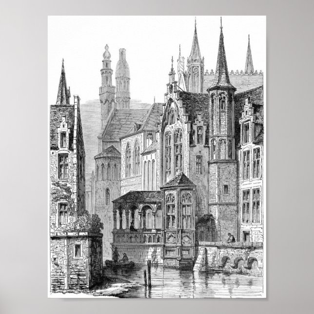 Poster Illustration du livre vintage (Devant)