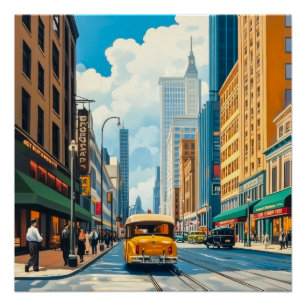 Poster Illustration du magazine City Streets