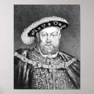 Poster Illustration du roi Henri VIII