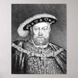 Poster Illustration du roi Henri VIII