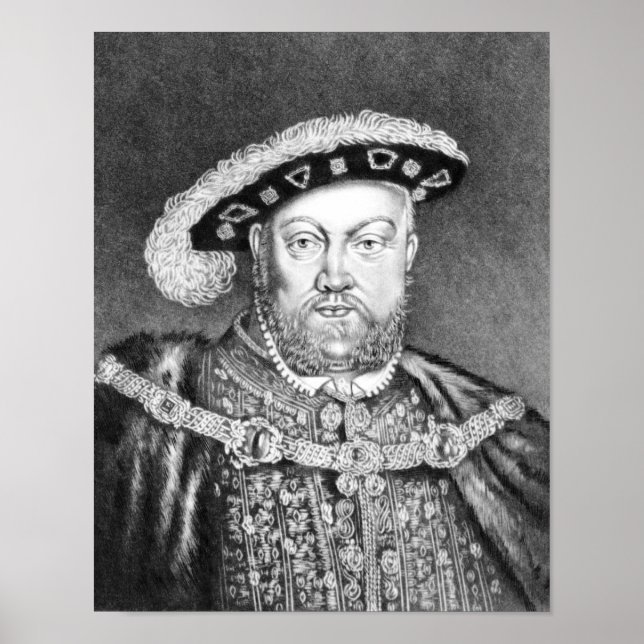 Poster Illustration du roi Henri VIII (Devant)