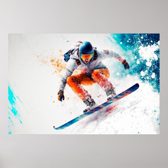 Poster Illustration du snowboard (Devant)