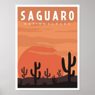 Poster Illustration du Vintage voyage du parc national du