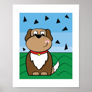Poster Illustration d'un chien mignon - Art animalier pou
