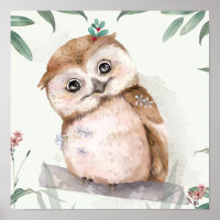 Illustration d'un hibou adorable