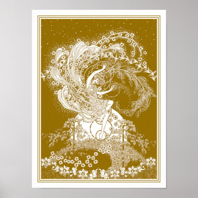 Poster Illustration fée par Dorothy Lathrop (Devant)