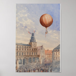 Poster Illustration France vintage