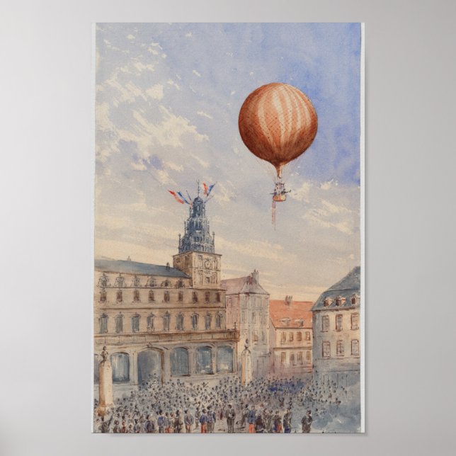 Poster Illustration France vintage (Devant)