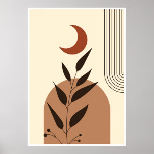 Poster Illustration géométrique esthétique
