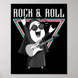 Poster Illustration graphique amusante de Rock & Roll