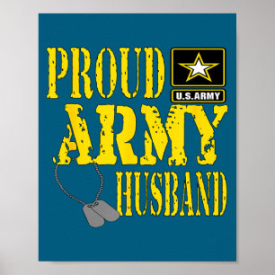 Poster Illustration Militaire Mari époux Fier Hommes