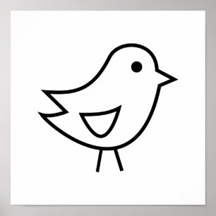Poster Illustration minimaliste de l'art populaire scandi