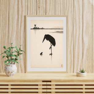 Poster Illustration minimaliste d'oiseau Art de silhoue