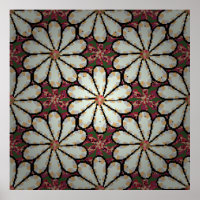 Illustration Motley. Petites fleurs colorées. Spri