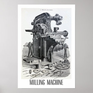 Poster ILLUSTRATION TECHNIQUE Recyclée FINE ART 1890