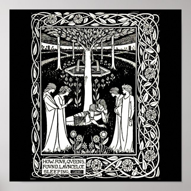 Poster Illustration Vintage-Aubrey Beardsley 15 (Devant)