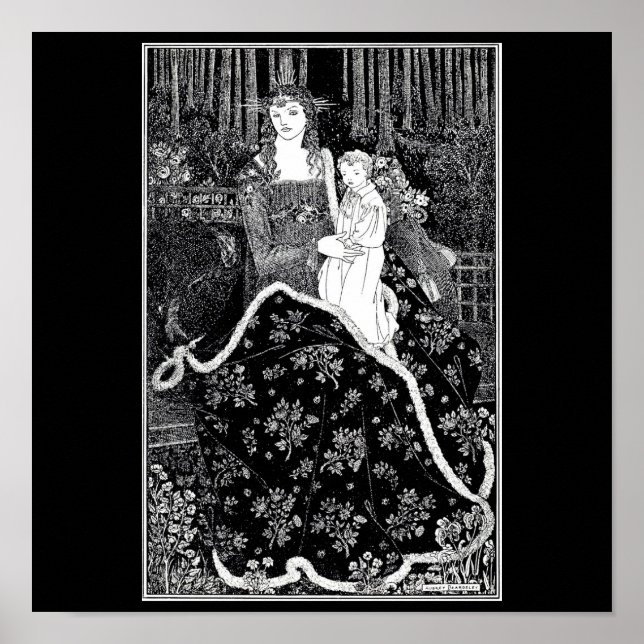 Poster Illustration Vintage-Aubrey Beardsley 18 (Devant)