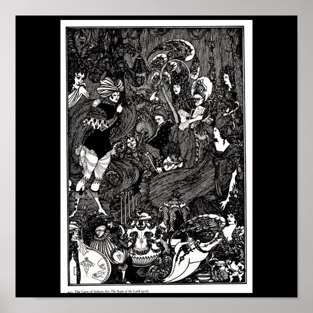 Poster Illustration Vintage-Aubrey Beardsley 30 (Devant)