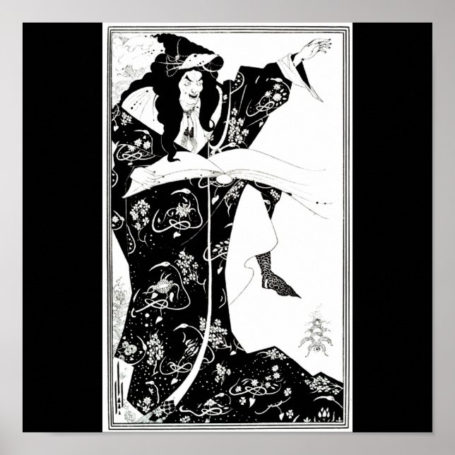 Poster Illustration Vintage-Aubrey Beardsley 7 (Devant)