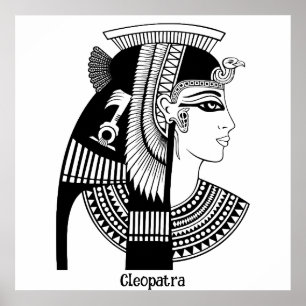 Poster Illustration vintage de Cleopatra