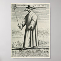 Illustration vintage de la peste bubonique