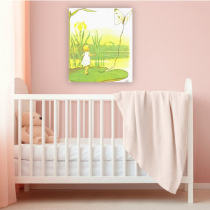 Poster Illustration vintage de Thumbelina par Elsa Beskow