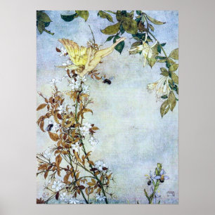 Poster Illustration vintage Edmund Dulac Tempest