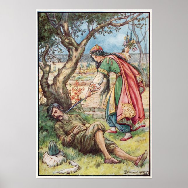 Poster Illustration vintage Frank C. Pape (Devant)