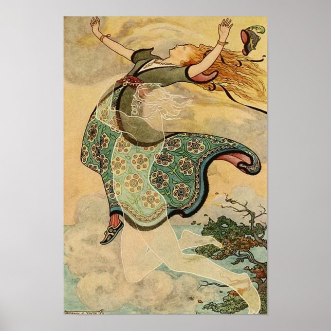 Poster Illustration vintage Frank C. Pape (Devant)