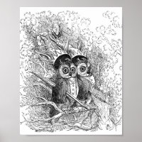 Illustration vintage Owl