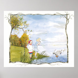 Poster Illustration vintage par Sibylle Von Olfers Affich