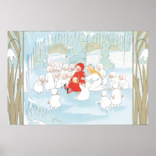 Poster Illustration vintage par Sibylle Von Olfers Affich