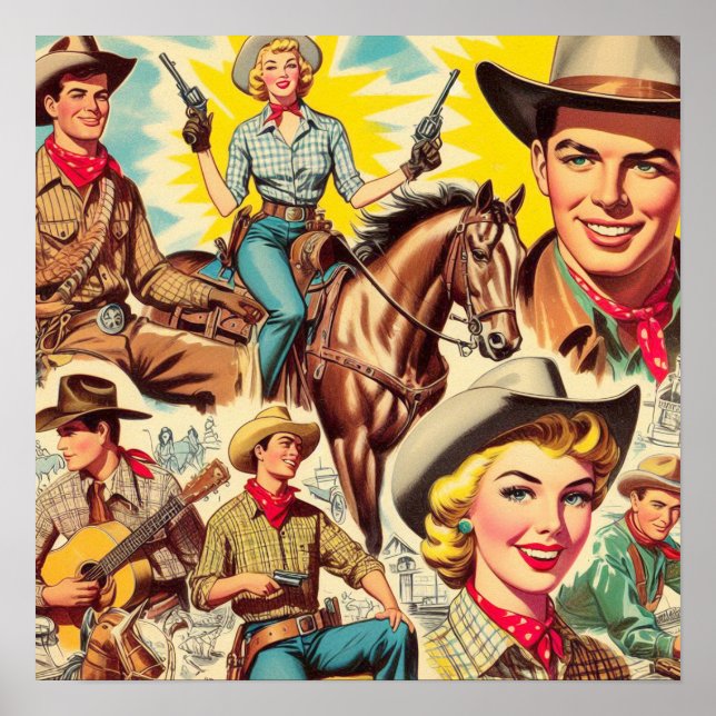 Poster Illustration vintage Pays sans faille (Devant)