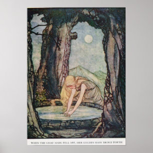 Poster Illustration Vintage Rie Cramer Conte de Fées de G
