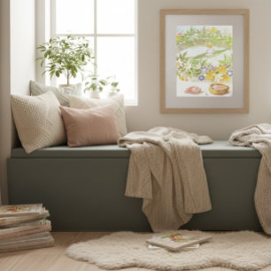 Poster Illustration vintage Thumbelina par Elsa Beskow