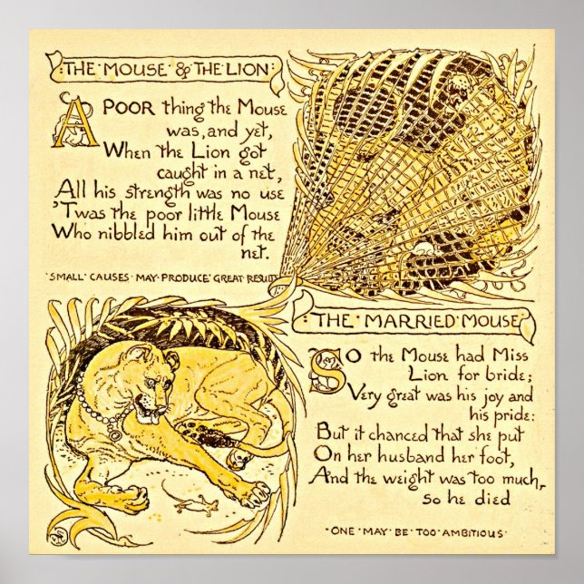 Poster Illustration Vintage-Walter Crane 67 (Devant)