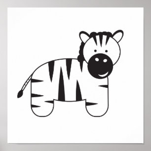 Poster Illustration ZEBRA par Lorena Depante