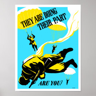 Poster Ils font leur partie, et vous ? -- 2ÈME GUERRE