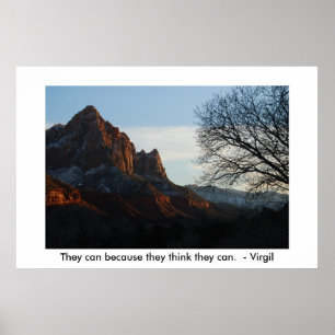 Poster Ils le peuvent parce qu'ils pensent qu'ils peuvent