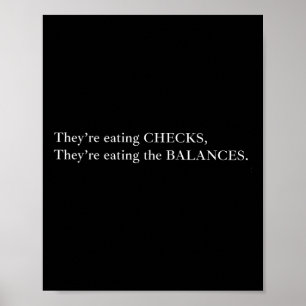 Poster Ils mangent les chèques qu'ils mangent le Balan