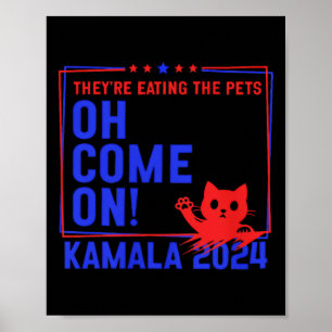 Poster Ils mangent les chiens ! Chats ! Animaux de compag