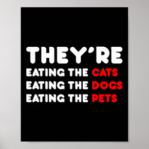 Poster Ils mangent les chiens - Ils mangent les chats
